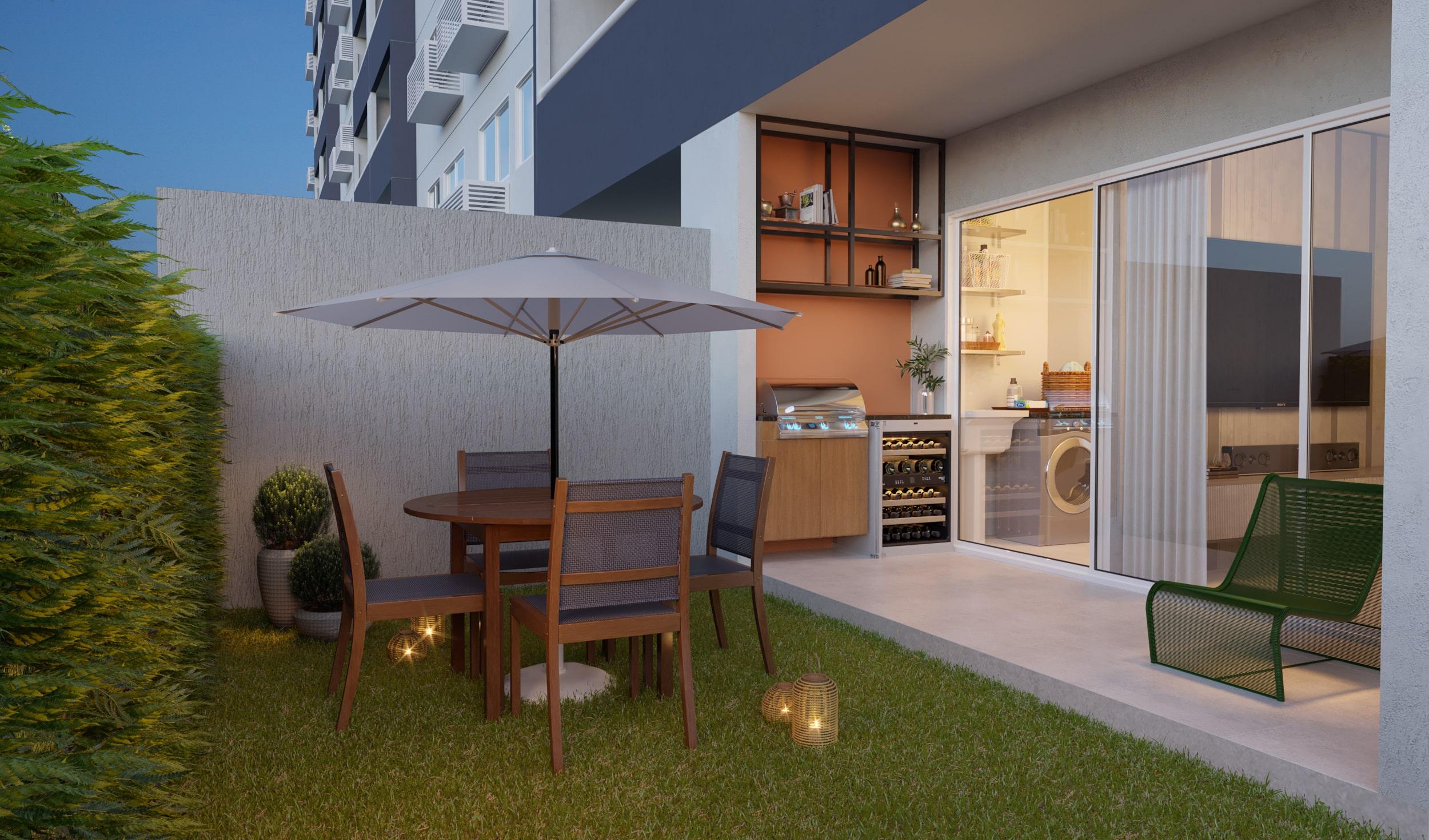 apartment with garden